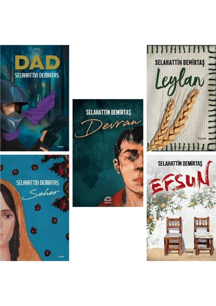 Dad - Efsun - Leylan - Devran - Seher - 5 Kitap Set - Selahattin Demirtaş