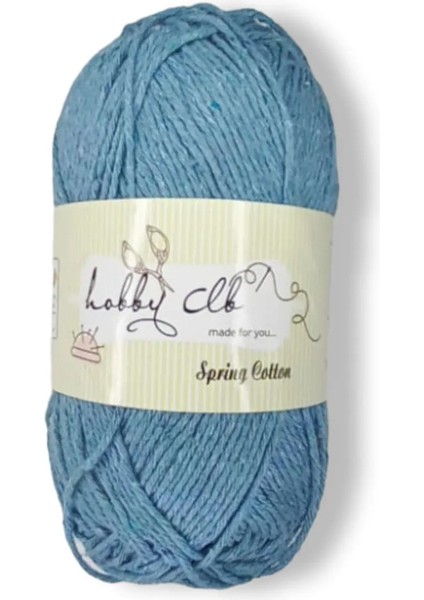 Hobby Club Premium Amigurumi Ipi %100 Pamuk Punch (Panç) Ipi 5 Adet (500GR) Turkuaz