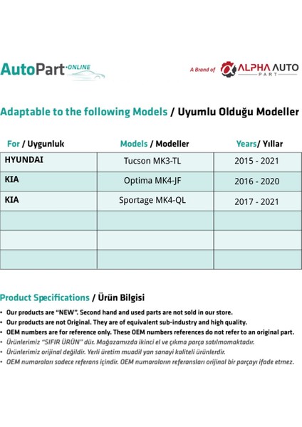 Hyundai Tucson Için Sol Cam Kriko Gergi Makarası