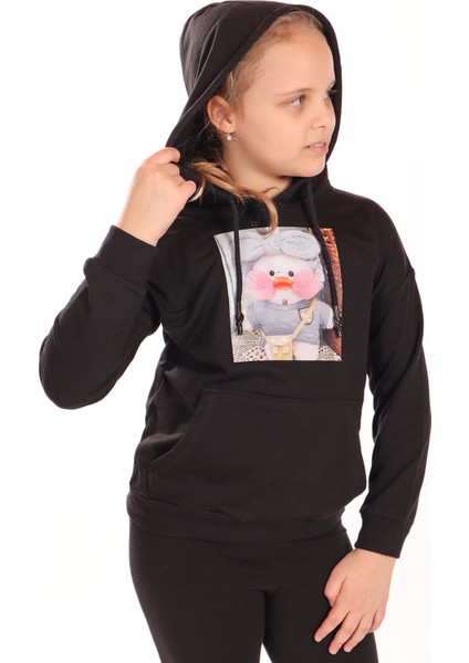 Kız Çocuk Baskılı Sweatshirt