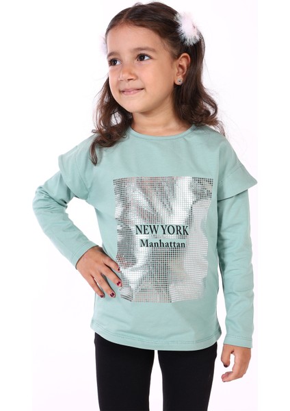 Toontoy Kız Çocuk Baskılı Tişört