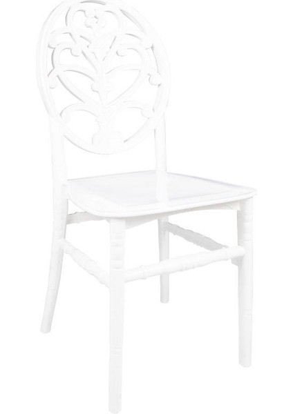 Karmen Düğün Sandalyesi Model 6 (2 Adet) Beyaz