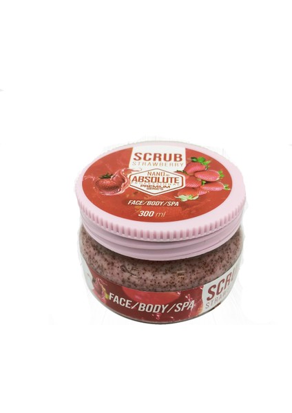 Absolute Scrub Çilekli Vücut Yüz Spa Peeling 300 ml