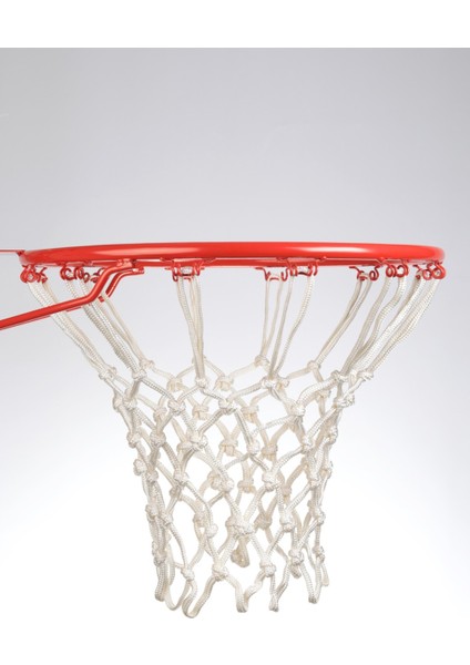Basketbol Filesi 6mm Nylon Parlak Beyaz 2 Adet (Basketbol Pota Ağı)