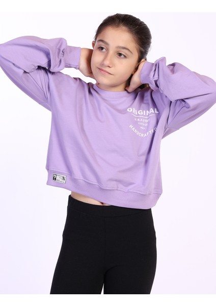 Kız Çocuk Orıgınal Baskılı Sweatshirt