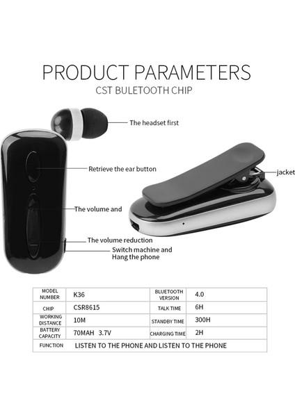 Tws Bluetooth Kulaklık - Siyah (Yurt Dışından)