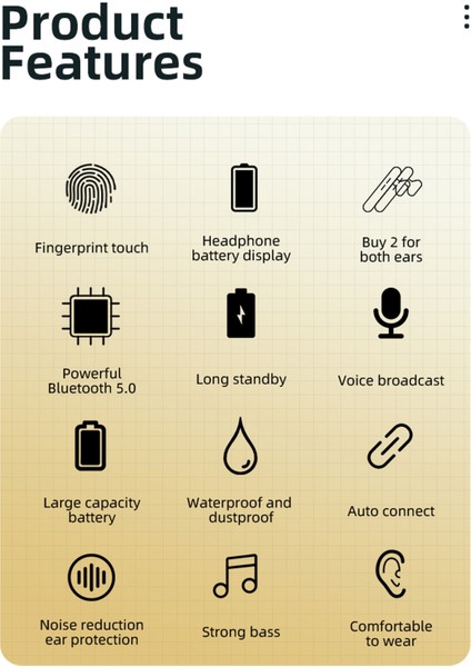 Tws Bluetooth Kulaklık - Mor (Yurt Dışından)