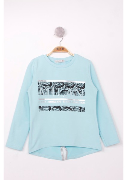 Kız Çocuk Milan Baskılı Sweatshirt - Antrasit Melanj - 8 Yaş indirimleri