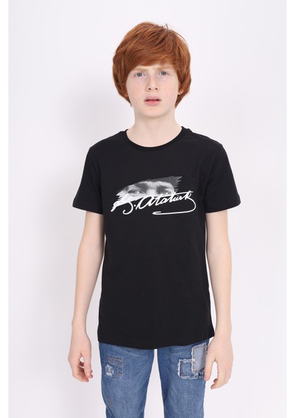 Toontoy Unisex Çocuk Atatürk Baskılı Tişört fırsatları