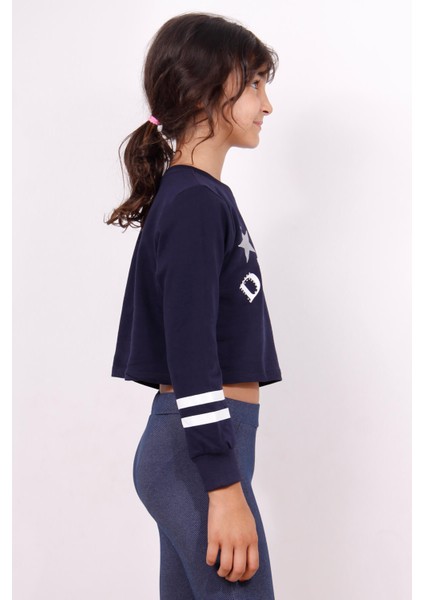 Kız Çocuk Yıldızlı Dream Baskılı Sweatshirt modelleri