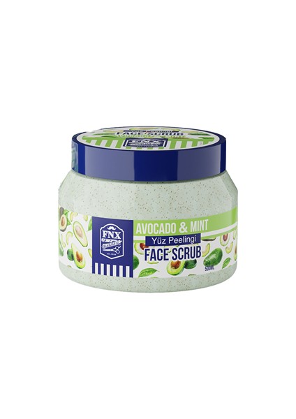 Fnx Barber Face Scrub Peeling Avakado Menthol 500 ml