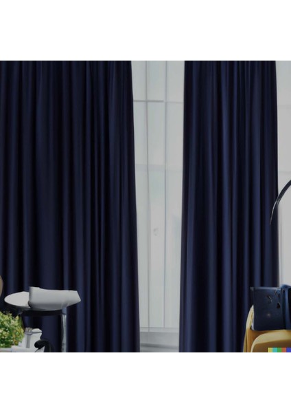 Blackout Karartma Perde 100% Lüks Blackout Koyu Lacivert Çift Taraflı fiyatları