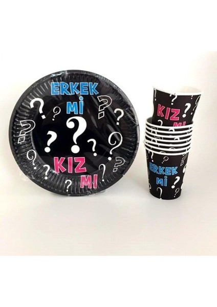 Cinsiyet Belirleme Tabak Bardak Seti