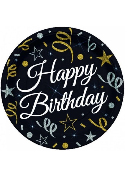 Happy Birthday Konfetili Tabak