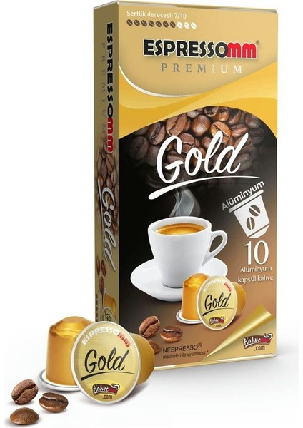 Espressomm® Premium Karışık Alüminyum Kapsül Kahve (10 Adet) - Nespresso® Uyumlu*