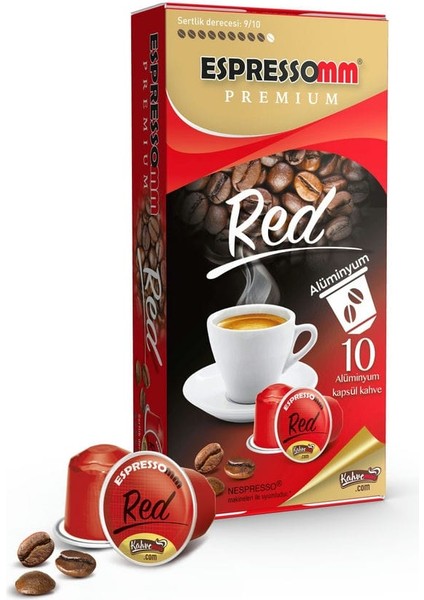 Espressomm® Premium Karışık Alüminyum Kapsül Kahve (10 Adet) - Nespresso® Uyumlu*