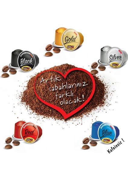 Espressomm® Premium Karışık Alüminyum Kapsül Kahve (10 Adet) - Nespresso® Uyumlu*