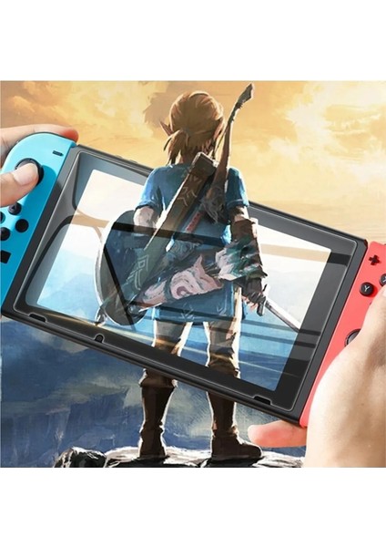 Wotobe Nintendo Switch Uyumlu Ekran Koruyucu 9h Nano Temperli Cam