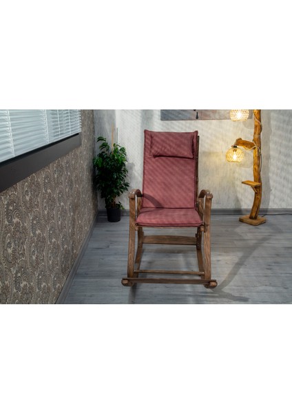 Ahşap Sallanır Sandalye , Demonte Sallanan Bahçe Salon Dinlenme Sandalyesi