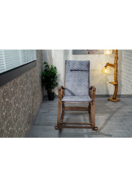 Ahşap Sallanır Sandalye , Demonte Sallanan Bahçe Salon Dinlenme Sandalyesi