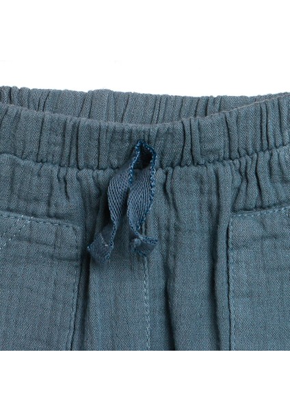 HelloBaby Basic Erkek Bebek Ön Cepli Dokuma Pantolon Erkek Bebek