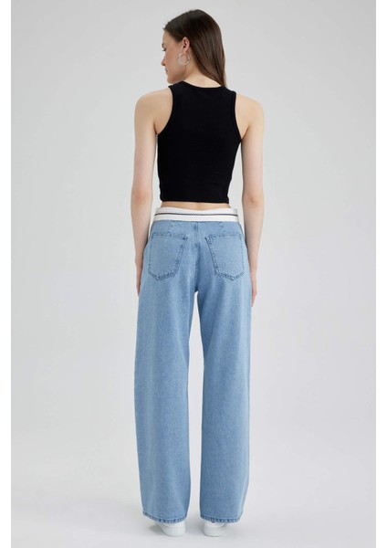 Wide Leg Düşük Bel Geniş Paça Uzun Jean Pantolon A0486AX23SP