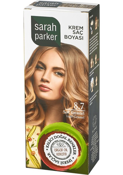 Açık Karamel Krem Saç Boyası 8.7
