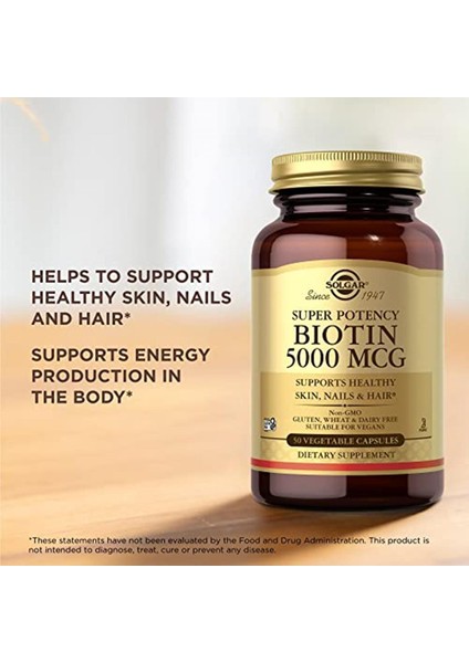 Biotin 5000 Mcg 50 Kapsül