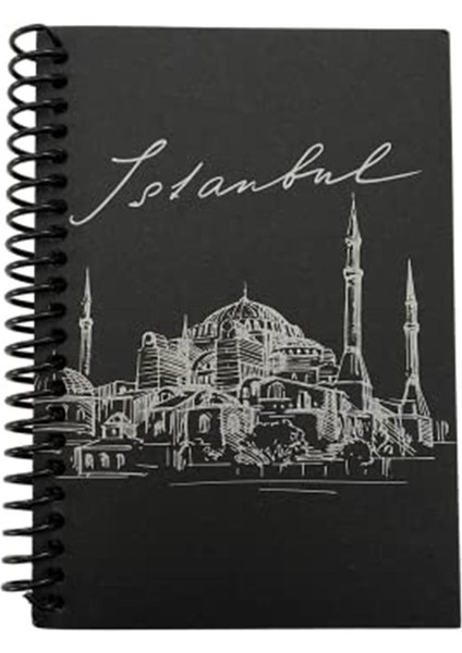 Siyah Telli Defter A6