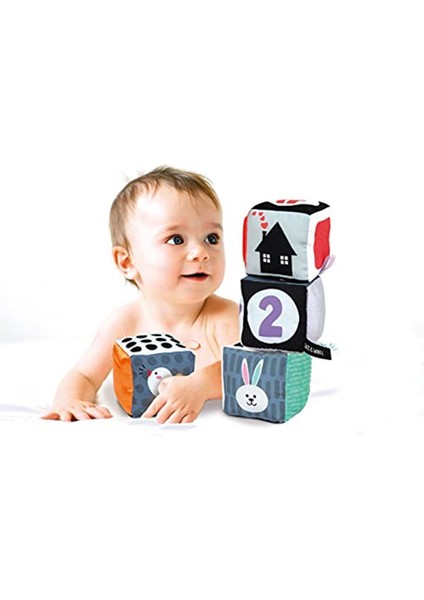 Baby Clementoni - 17321 - Yumuşak Bebek Küpleri S/b, 0 - 36 Ay indirimleri