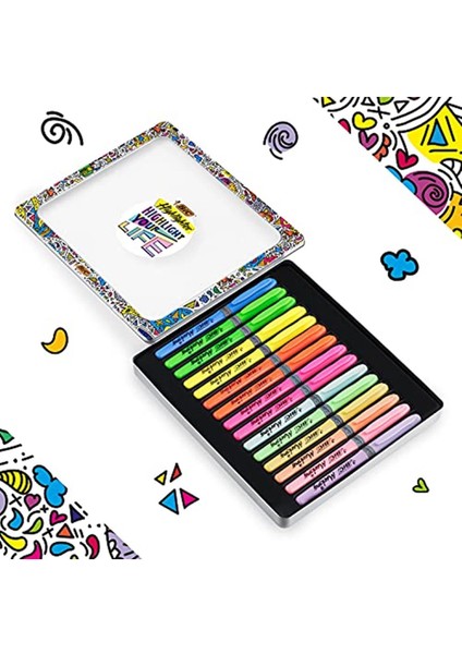 Bıc Fosforlu Kalem Koleksiyon Kutusu, Karışık ve Pastel Renkler, 15'li Metal Hediye Kutusu fiyatları