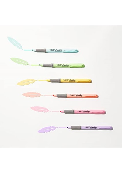 Bıc Fosforlu Kalem Koleksiyon Kutusu, Karışık ve Pastel Renkler, 15'li Metal Hediye Kutusu modelleri