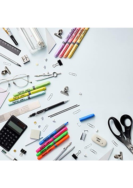 Bıc Fosforlu Kalem Koleksiyon Kutusu, Karışık ve Pastel Renkler, 15'li Metal Hediye Kutusu fırsatları