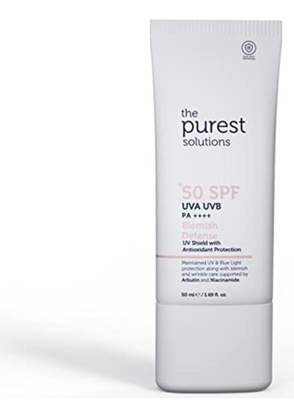 Lekeli Ciltler Için Antioksidan Destekli Güneş Kremi, 50+ Spf Uva/uvb Blemish Defense - Antioxidant
