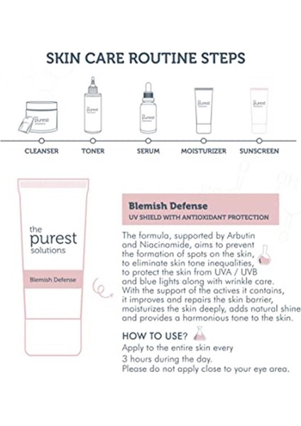 Lekeli Ciltler Için Antioksidan Destekli Güneş Kremi, 50+ Spf Uva/uvb Blemish Defense - Antioxidant
