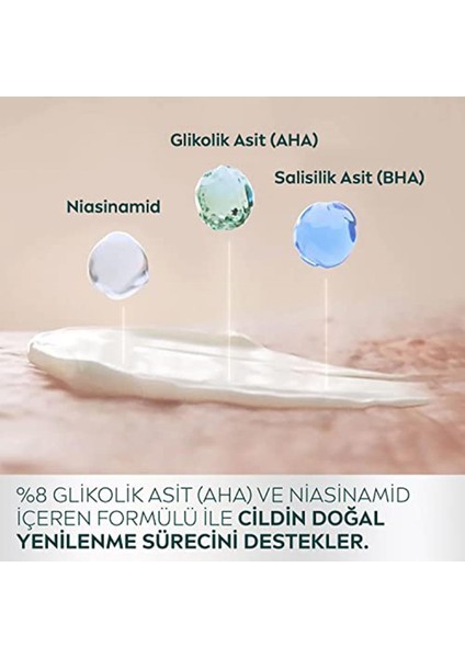 Nıvea Derma Skin Clear Night Exfoliator Gece Arındırıcı Krem 40 Ml,%8 Glikolik Asit (Aha) ve Salisi fırsatları