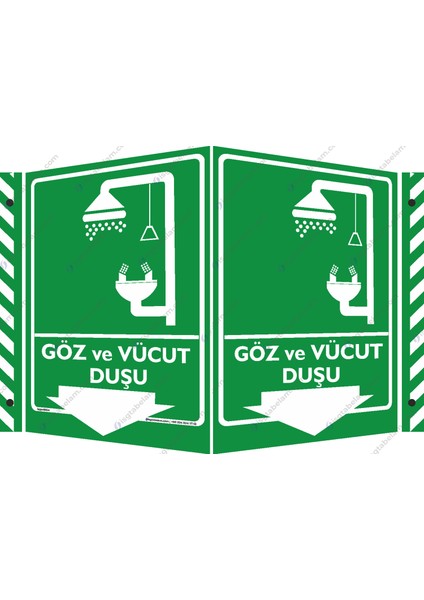 25x35cm/Kompozit/ Göz ve Vücut Duşu Aşağı Ok