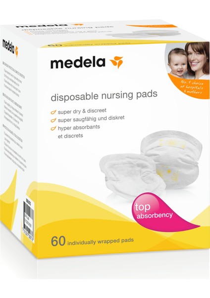 Safe&dry Tek Kullanımlık Göğüs Pedi 60'lı Paket