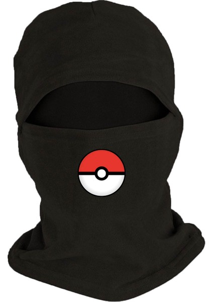 Zeron Tasarım Pokeball  Polar Kar Maskesi Uzun Eldiven Set BLL1110