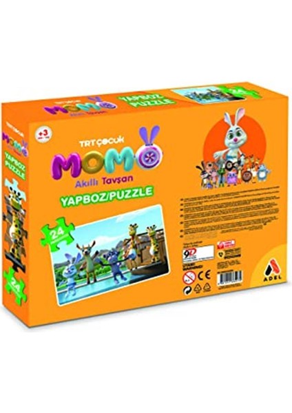 Trt Çocuk Tavşan Momo 24'lü Puzzle