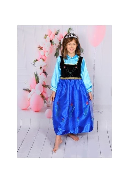 Butikhappykids Kız Çocuk Prenses Anna Kostümü Pelerinli Ve Taç fiyatları