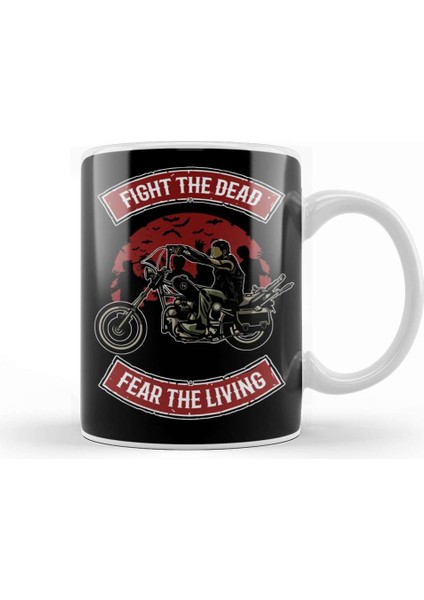 Walking Dead Daryl Dixon Fight The Dead Fear The Living Kupa Bardak Porselen
