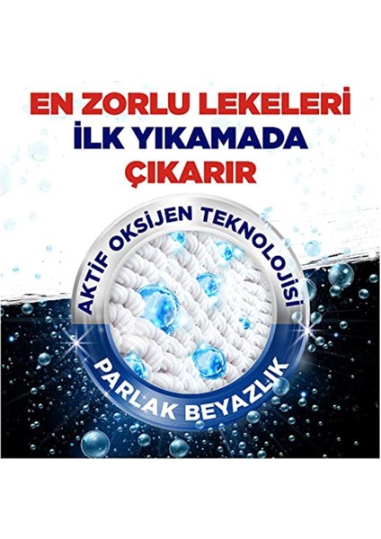 Active Oxygen Toz Çamaşır Deterjanı Beyazlar Için, 1.2 kg