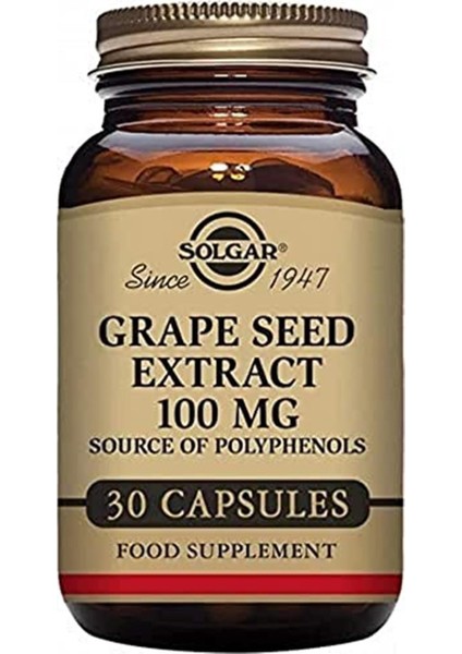 Grapeseed Extract 100 Mg 30 Bitkisel Kapsül