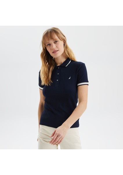 Nautıca Kadın Lacivert Kısa Kollu Polo 35K306T.4VN