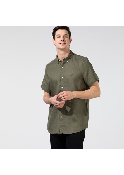 Nautıca Erkek Classic Fit Kısa Kollu Gömlek
