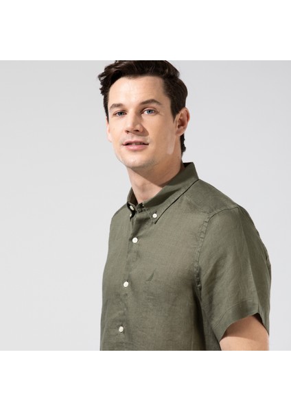 Nautıca Erkek Classic Fit Kısa Kollu Gömlek fırsatları