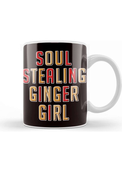 Soul Stealing Ginger Girl Redhead Red Hair Red Haired Irish Kupa Bardak Porselen