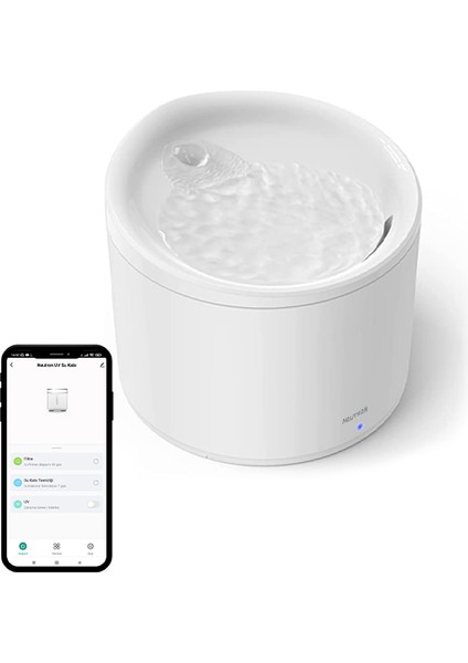 Evcil Hayvan Akıllı Wifi Bluetooth Su Kabı - App ile Kontrol