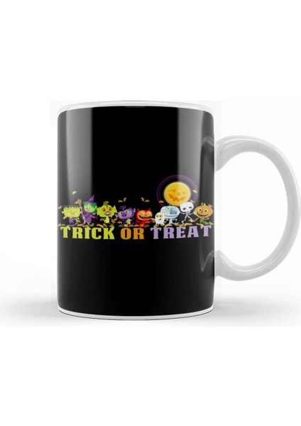 Trick Or Treat Fun Kupa Bardak Porselen